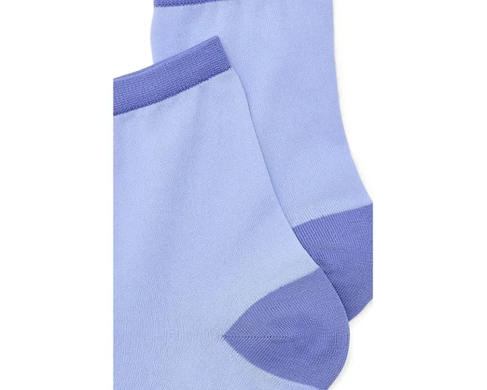 Полупрозрачные носки Lyrie Sheer Quarter с тонированными блоками на пятке и мыске