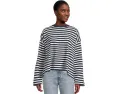 Madewell Long Sleeve Easy Tee с рельефным узором и удлиненными рукавами