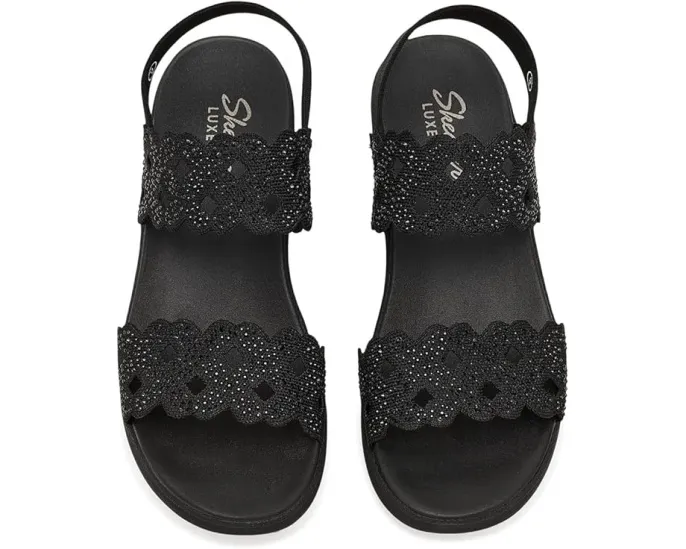 Сандалии SKECHERS Parallel Lite Sassy Dayz 2.0 с ремешком, украшенным стразами, и стелькой Luxe Foam