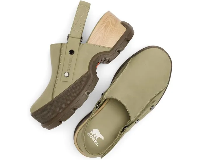 Клоги SOREL Roam’N Clog RBR из гладкой кожи с регулируемой липучкой