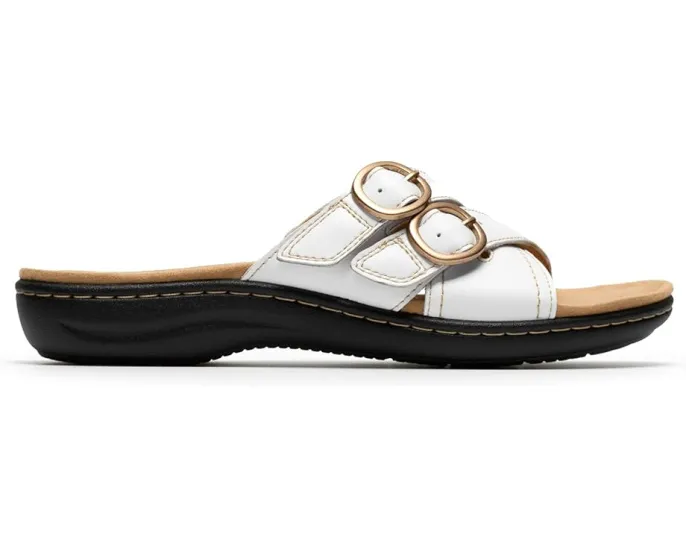 Сандалии Laurieann Opal Clarks из кожи с регулируемыми пряжками и мягкой амортизацией