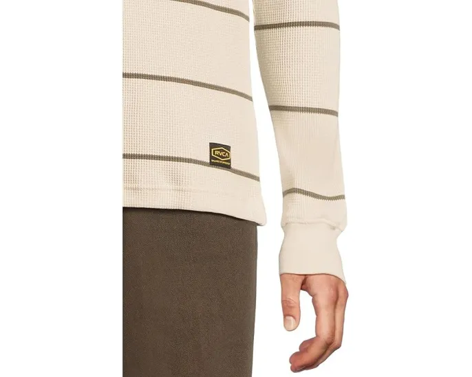 RVCA Dayshift лонгслив в полоску из мягкой вафельной ткани