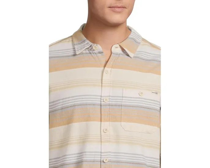 Рубашка Hurley Portland Stripe Stretch Flannel с длинным рукавом