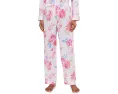 Long Sleeve Notch Collar Long Pants PJ Set