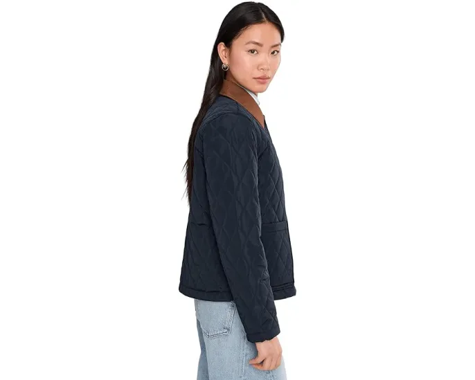 Куртка Lauren Ralph Lauren Single Breasted Quilt Twill Collar с водоотталкивающим покрытием