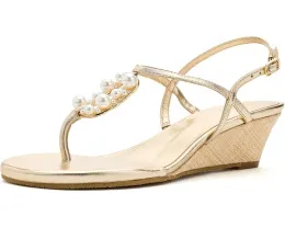 Туфли Lilly Pulitzer Good As God на платформе с жемчугом и стразами