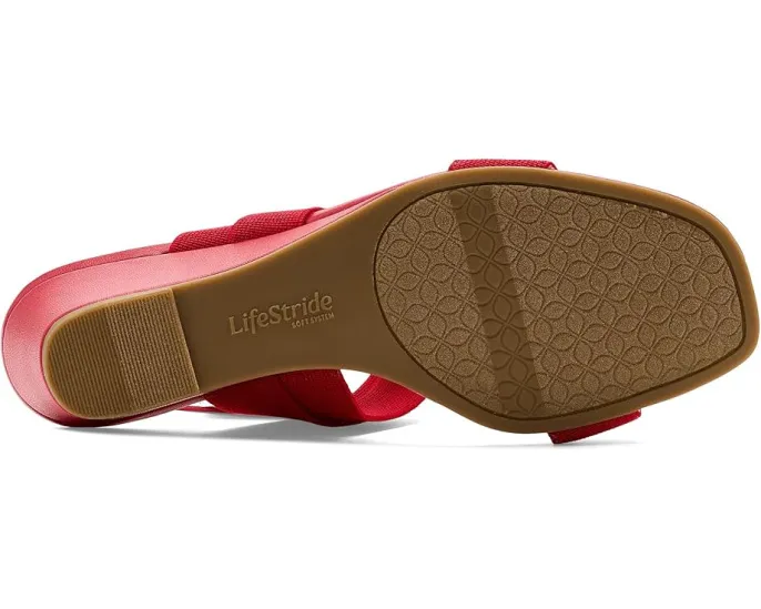 LifeStride сандалии Sweet Slingback с открытым носком и устойчивым каблуком