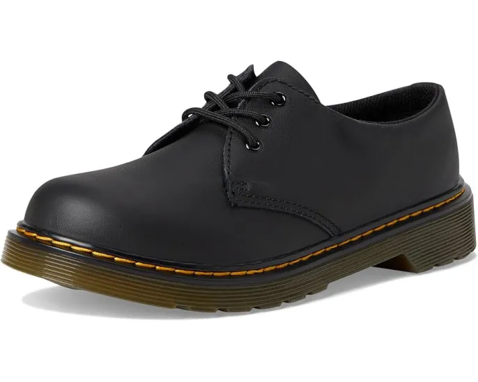 Оксфорды Dr. Martens 1461 для детей из цельнозерновой кожи