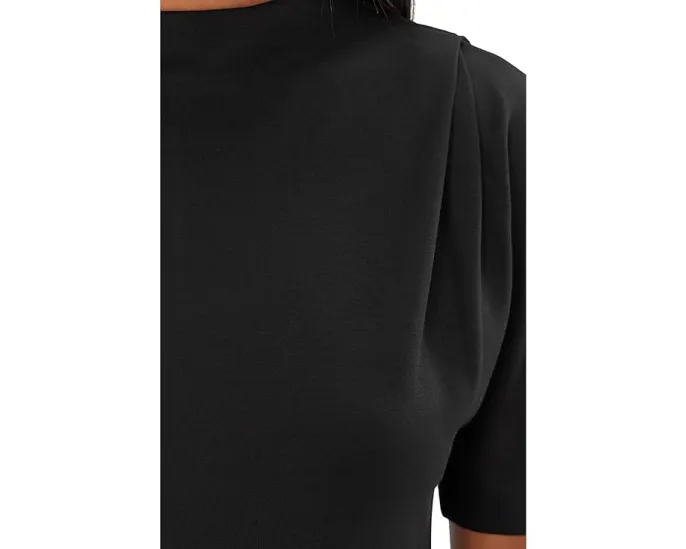 Мини-платье Rosa с высоким воротом и короткими рукавами от AllSaints