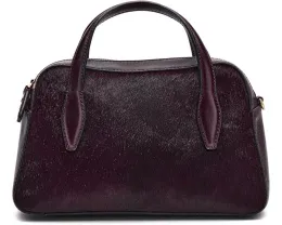 Маленькая сумка Madewell Small Satchel Haircalf из телячьей кожи с двумя ручками
