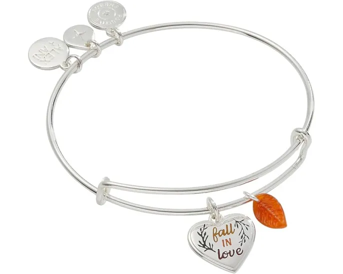 Браслет Fall in Love Duo Charm от Alex and Ani с регулируемой застежкой