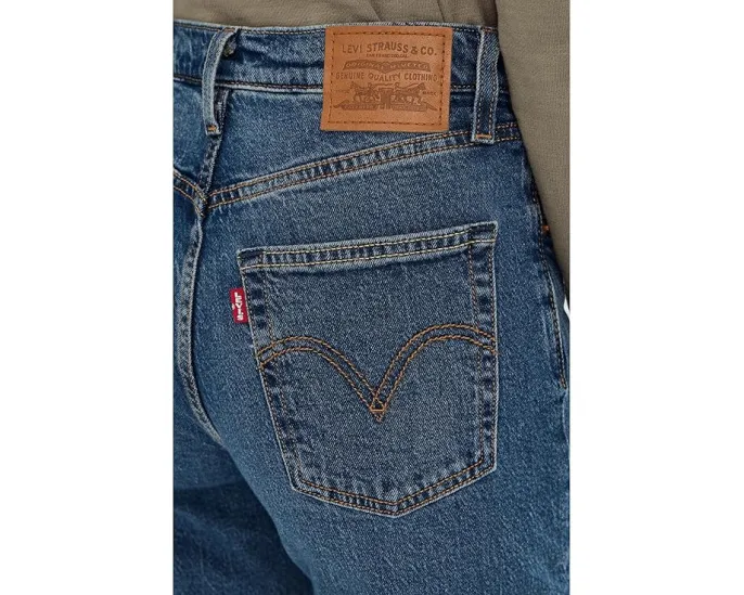 Джинсы Levi's Premium Ribcage Straight Ankle облегченные с высокой посадкой