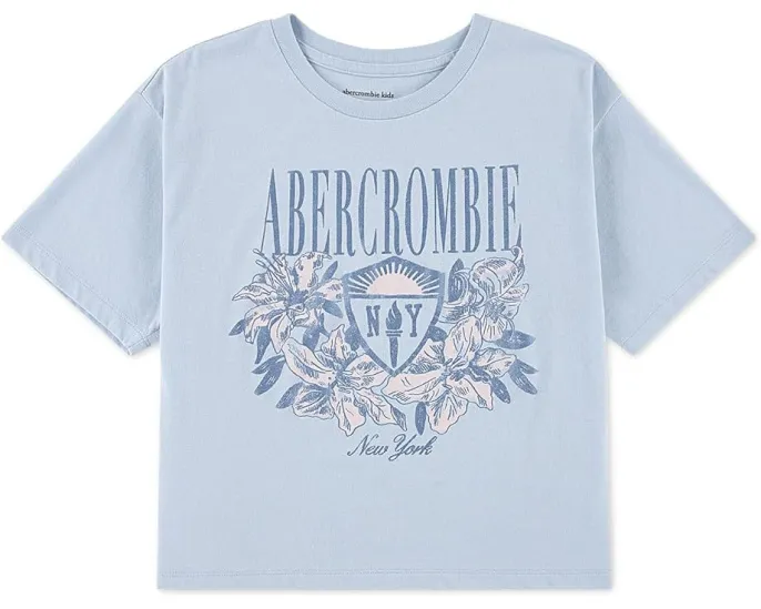 Футболка Floral NY Crest с принтом от abercrombie kids