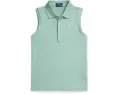 Поло без рукавов из стрейч-сетки Polo Ralph Lauren Kids для детей постарше