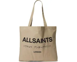 AllSaints Сумка Undrground Acid Tote из хлопка с принтом