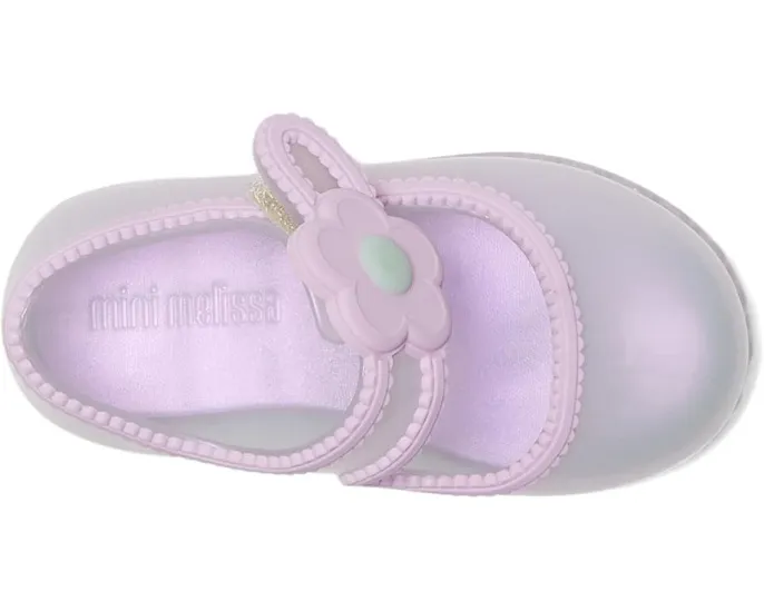 Балетки Hip Ballerina с аппликацией цветка и липучкой Mini Melissa