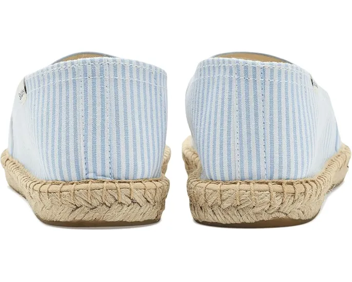 Эспадрильи Soludos Seersucker Original из хлопка с джутовой подошвой