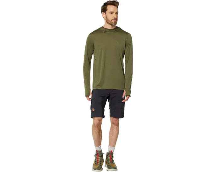 Легкая толстовка с капюшоном Fjällräven Abisko Sun-Hoodie для бега