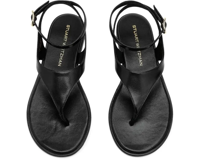 Сандалии Stuart Weitzman Marley с Т-образным ремнем и каблуком