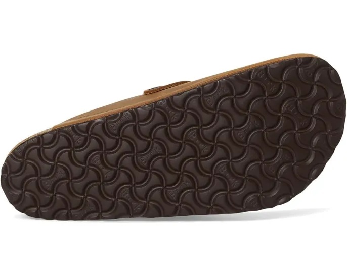 Классические клоги Boston из промасленной кожи с анатомической стелькой Birkenstock