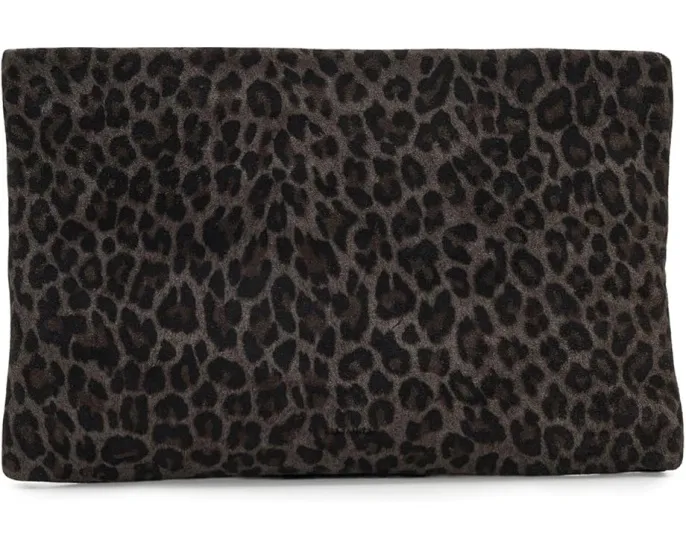 Клатч Bettina Leppo из мягкой кожи с принтом под животное AllSaints