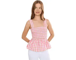 Топ Hadly Smocked от Lilly Pulitzer с квадратным вырезом и оборками