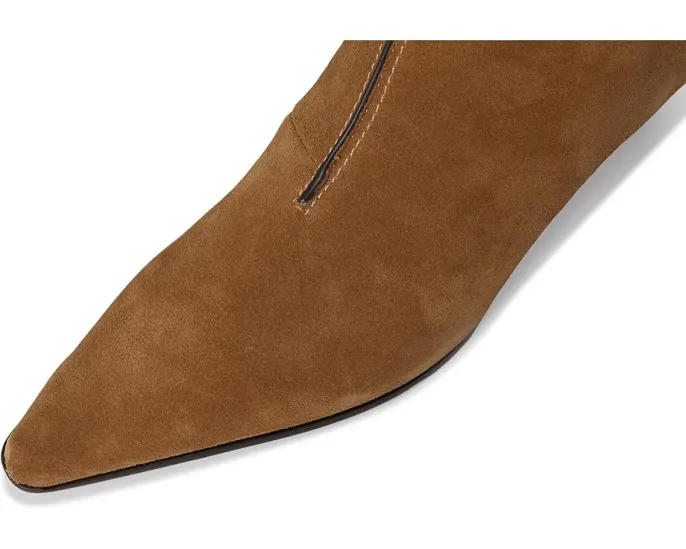 Madewell сапоги Emilie Tall Boot из замши на каблуке