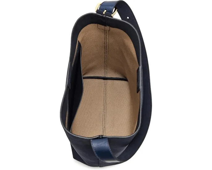 Сумка-ведро из замши Madewell Essential Bucket Tote Juniper Berry