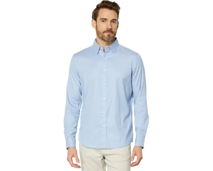Рубашка Faherty The Movement Shirt в клетку с расслабленным кроем