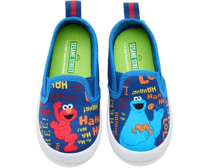 Слипоны Josmo Sesame Street из хлопка для малышей с круглым носком