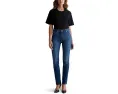 Джинсы AG Jeans Mari Slim Straight с завышенной талией