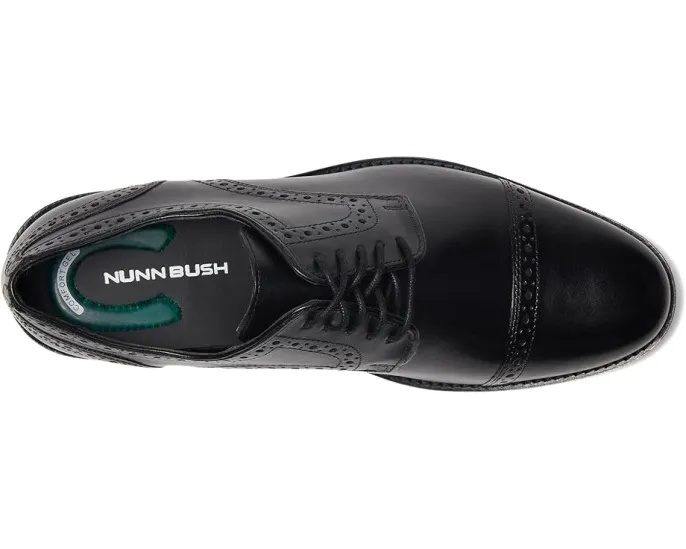 Оксфорды Nunn Bush Norcross Cap Toe с гелевой стелькой и декоративной перфорацией