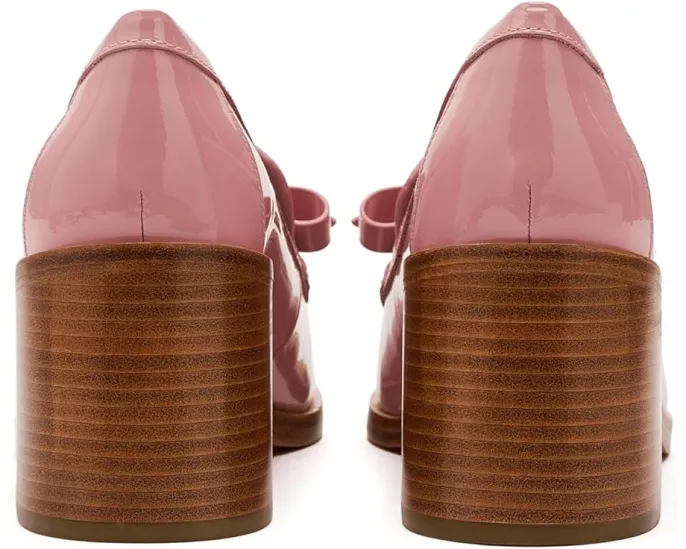 Kate Spade New York лоферы на каблуке Deco Bow из гладкой кожи