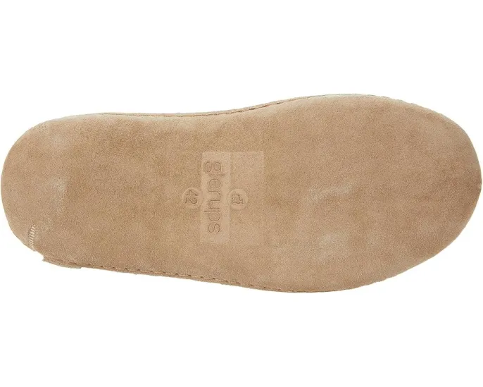 Войлочные тапочки Glerups Wool Shoe с кожаной подошвой и влагоотводящими свойствами