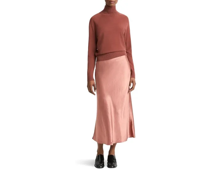 Свитер с регланом и воротником-стойкой от Vince из 100% хлопка