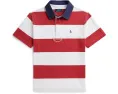 Рубашка-регби Polo Ralph Lauren из хлопкового джерси в полоску с коротким рукавом для детей старшего возраста