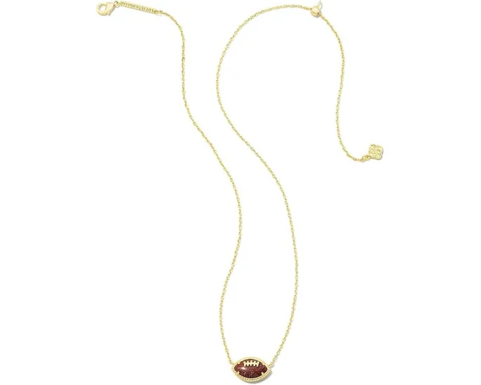 Кулон Kendra Scott Football Short Pendant Necklace из золота