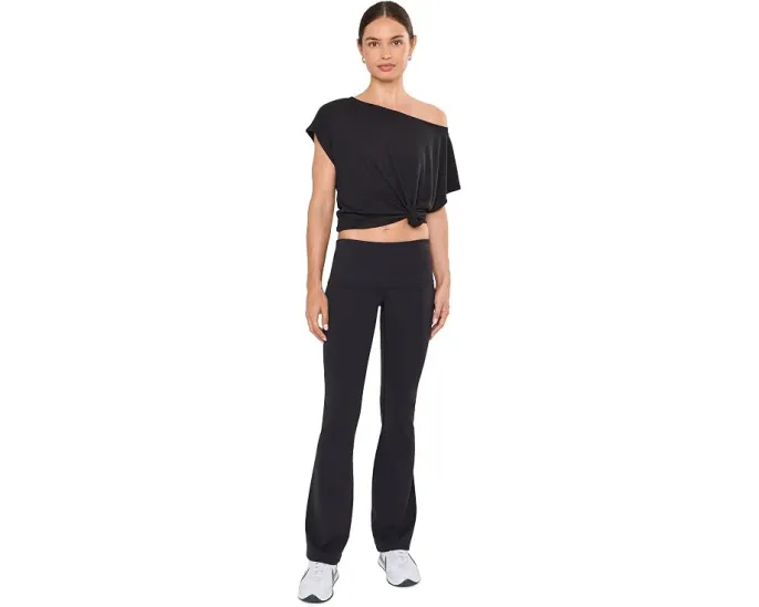 Леггинсы с защипами и расклешенным низом Euphorialift Foldover Flare Leggings от Spiritual Gangster