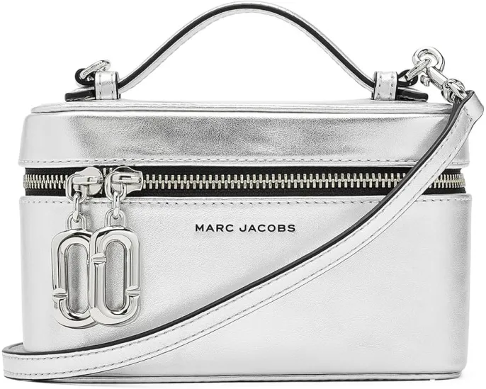 Косметичка Marc Jacobs с металлическим эффектом J Marc Vanity Bag
