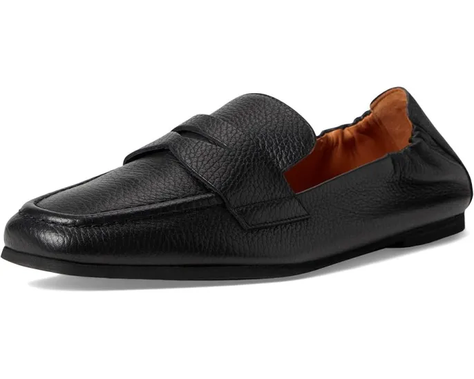 Лоферы Kitson из галечной кожи с резиновой подошвой Vibram