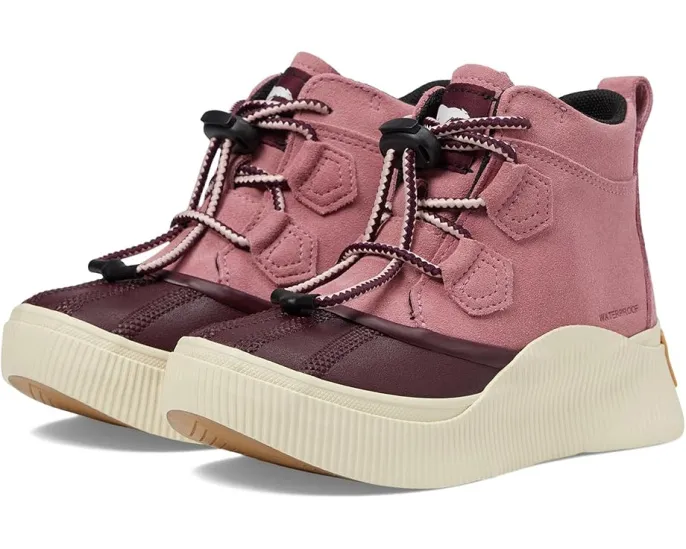 SOREL Детские резиновые сапоги Out N About IV Classic WP с кожаным верхом