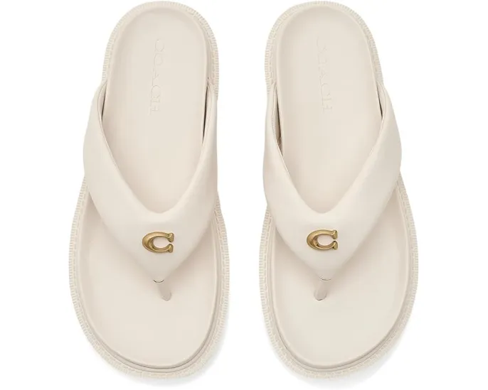 Босоножки COACH Brynn Leather Thong из кожи