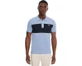 Поло Lacoste Regular Fit с цветными блоками и контрастной окантовкой