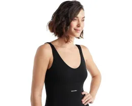 Боди Icebreaker Queens Tank с глубоким вырезом и застежкой на кнопках