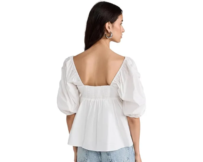 Блуза English Factory с затянутыми рукавами и защипами на лифе