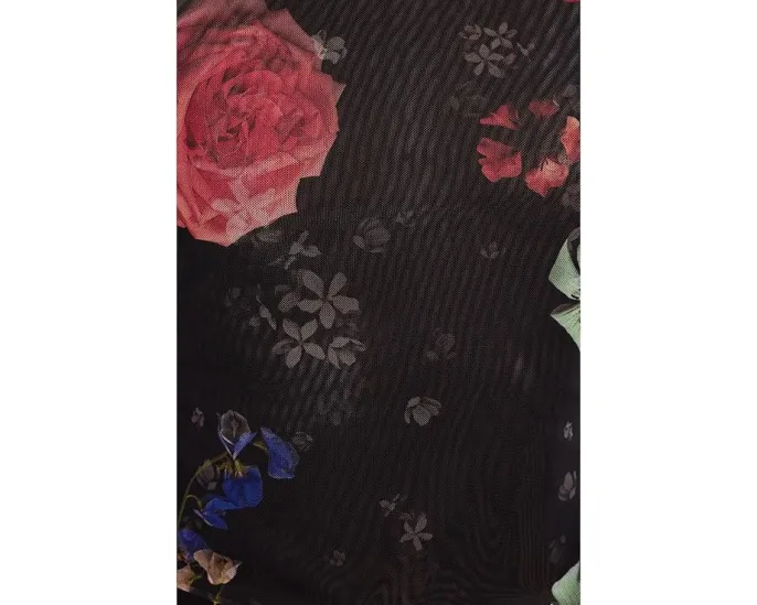 Футболка AllSaints Ellie Mesh с принтом и коротким рукавом из переработанного полиэстера