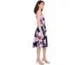 Платье Calvin Klein Sleeveless Floral Fit And Flare с принтом по всей поверхности и застежкой на спине