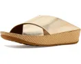 Сандалии Lulu Lux Cross Slides с переплетением из кожи и платформой от FitFlop