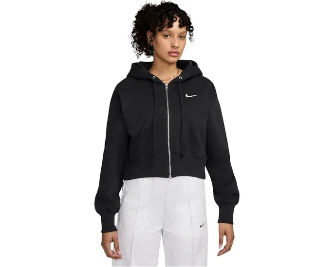 Nike Sportswear Phoenix Fleece худи свободного кроя с молнией и укороченным низом