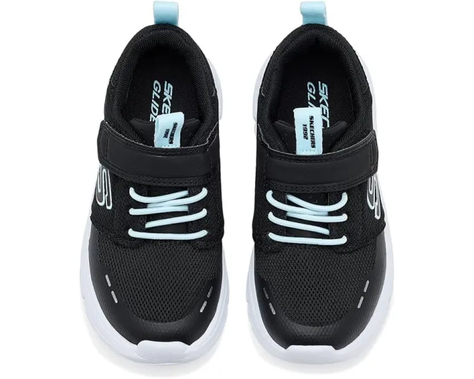 Кроссовки SKECHERS KIDS Glide-Step Flow с эластичными шнурками и сетчатым верхом